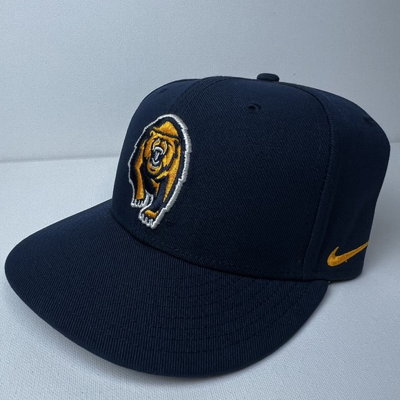Nike Other - Nike True Cal Bears Snapback Hat Navy Blue Yellow Flat Brim One Size